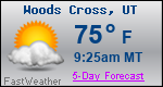 Weather Forecast for Woods Cross, UT