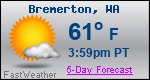 Weather Forecast for Bremerton, WA
