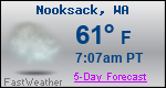 Weather Forecast for Nooksack, WA