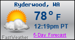 Weather Forecast for Ryderwood, WA