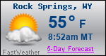 Weather Forecast for Rock Springs, WY