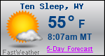 Weather Forecast for Ten Sleep, WY