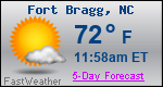 Weather Forecast for Fort Bragg, NC