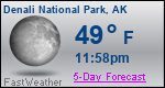 Weather Forecast for Denali National Park, AK