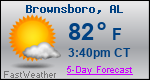 Weather Forecast for Brownsboro, AL