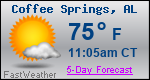 Weather Forecast for Coffee Springs, AL