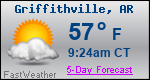 Weather Forecast for Griffithville, AR
