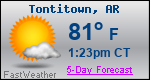 Weather Forecast for Tontitown, AR