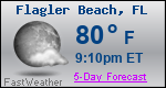 Weather Forecast for Flagler Beach, FL
