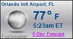 Weather Forecast for Orlando International Airport, FL