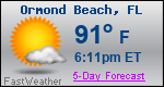 Weather Forecast for Ormond Beach, FL