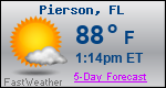 Weather Forecast for Pierson, FL
