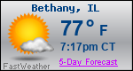 Weather Forecast for Bethany, IL