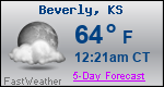Weather Forecast for Beverly, KS