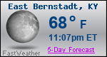 Weather Forecast for East Bernstadt, KY