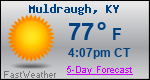 Weather Forecast for Muldraugh, KY