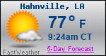 Weather Forecast for Hahnville, LA