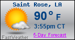 Weather Forecast for Saint Rose, LA