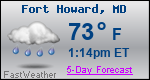 Weather Forecast for Fort Howard, MD