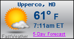 Weather Forecast for Upperco, MD