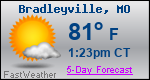 Weather Forecast for Bradleyville, MO