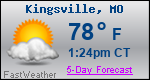 Weather Forecast for Kingsville, MO