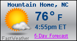 Weather Forecast for Mountain Home, NC