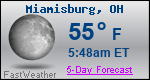 Weather Forecast for Miamisburg, OH
