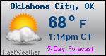 Weather Forecast for Oklahoma City, OK