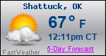 Weather Forecast for Shattuck, OK