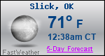 Weather Forecast for Slick, OK