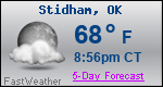 Weather Forecast for Stidham, OK