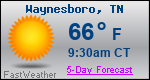 Weather Forecast for Waynesboro, TN