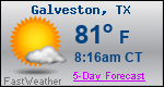 Weather Forecast for Galveston, TX