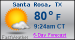 Weather Forecast for Santa Rosa, TX