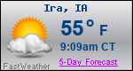 Weather Forecast for Ira, IA