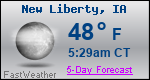 Weather Forecast for New Liberty, IA
