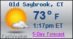Weather Forecast for Old Saybrook, CT