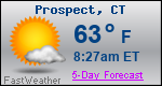 Weather Forecast for Prospect, CT