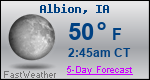Weather Forecast for Albion, IA