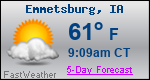 Weather Forecast for Emmetsburg, IA
