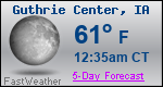 Weather Forecast for Guthrie Center, IA