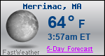 Weather Forecast for Merrimac, MA