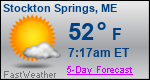 Weather Forecast for Stockton Springs, ME