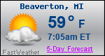 Weather Forecast for Beaverton, MI