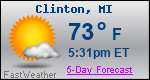 Weather Forecast for Clinton, MI