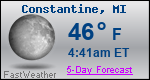 Weather Forecast for Constantine, MI
