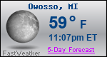 Weather Forecast for Owosso, MI