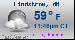 Weather Forecast for Lindstrom, MN