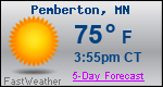 Weather Forecast for Pemberton, MN